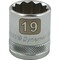 Dynamic 3/8" Drive, 19mm Metric Socket, 12 Points D009119 - alternate 5